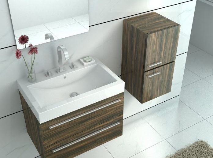 Lavabo natural de líneas rectas