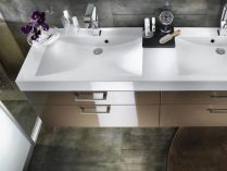 Lavabo doble rectangular